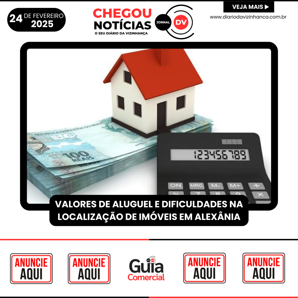VALORES DE ALUGUEL E DIFICULDADES NA LOCALIZAÇÃO DE IMÓVEIS EM ALEXÂNIA