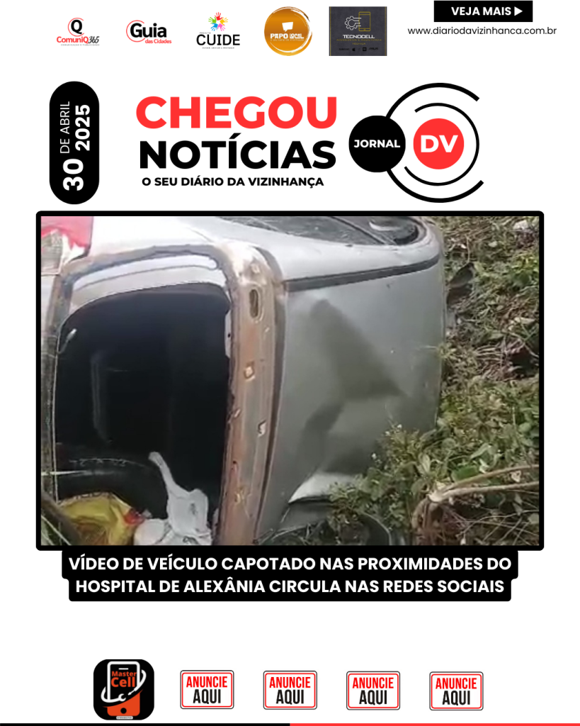 VÍDEO DE VEÍCULO CAPOTADO NAS PROXIMIDADES DO HOSPITAL DE ALEXÂNIA CIRCULA NAS REDES SOCIAIS