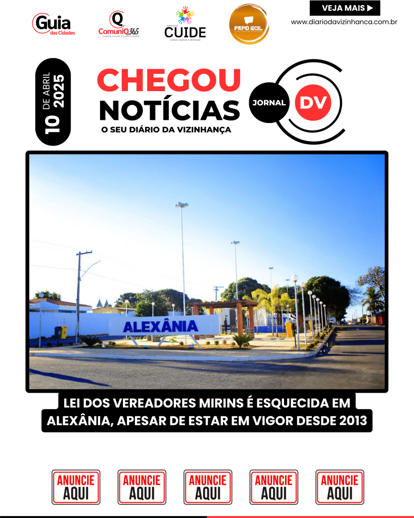 LEI DOS VEREADORES MIRINS É ESQUECIDA EM ALEXÂNIA, APESAR DE ESTAR EM VIGOR DESDE 2013