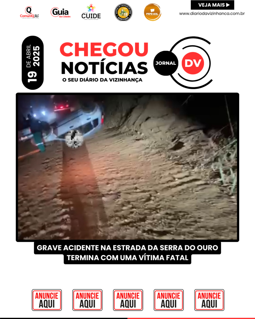 GRAVE ACIDENTE NA ESTRADA DA SERRA DO OURO TERMINA COM UMA VÍTIMA FATAL