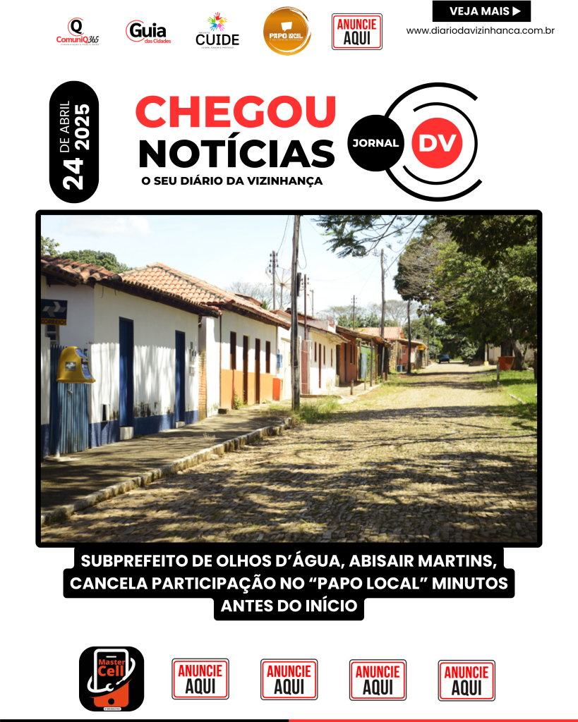 SUBPREFEITO DE OLHOS D’ÁGUA, ABISAIR MARTINS, CANCELA PARTICIPAÇÃO NO “PAPO LOCAL” MINUTOS ANTES DO INÍCIO