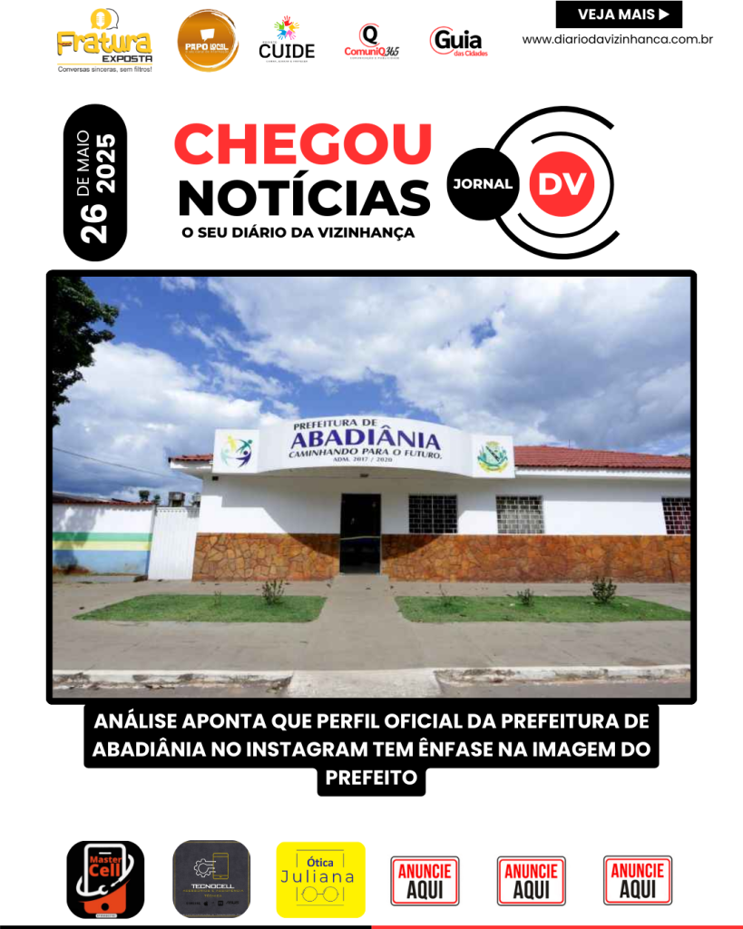 ANÁLISE APONTA QUE PERFIL OFICIAL DA PREFEITURA DE ABADIÂNIA NO INSTAGRAM TEM ÊNFASE NA IMAGEM DO PREFEITO