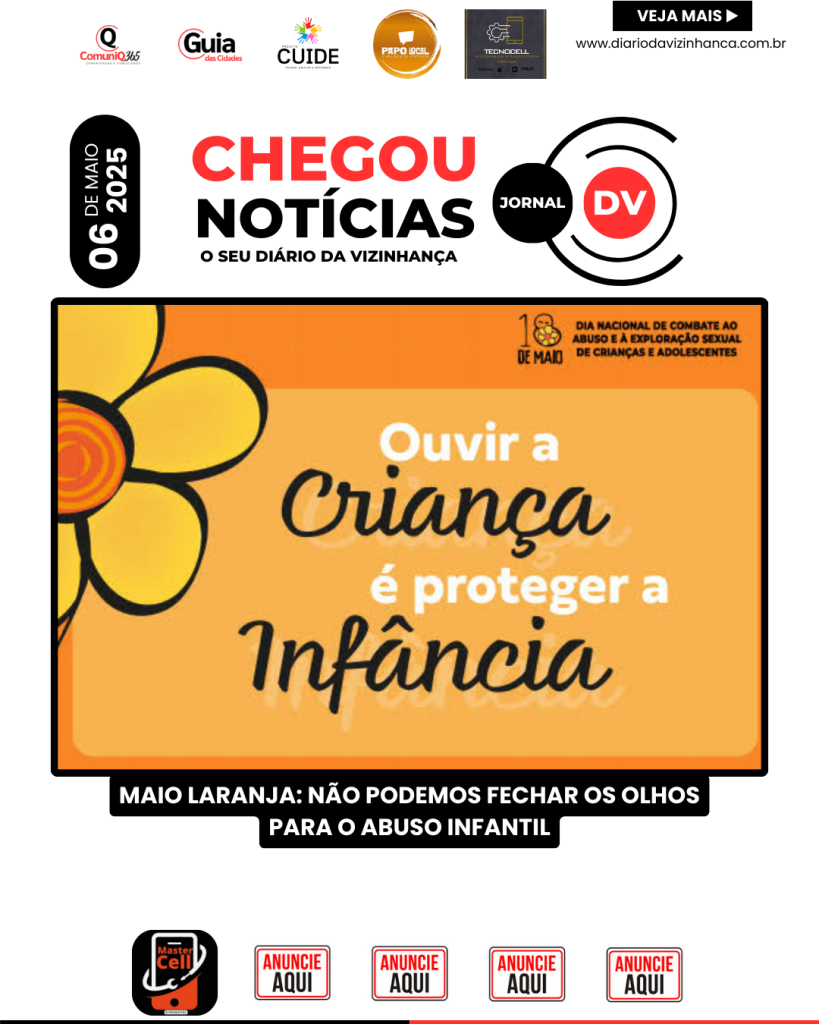 MAIO LARANJA: NÃO PODEMOS FECHAR OS OLHOS PARA O ABUSO INFANTIL