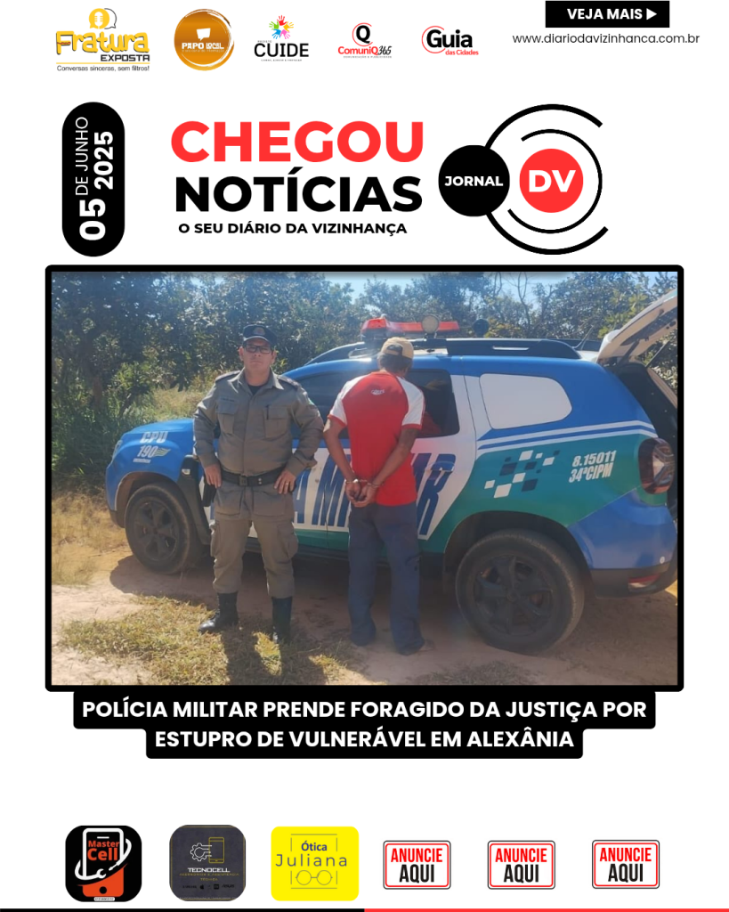POLÍCIA MILITAR PRENDE FORAGIDO DA JUSTIÇA POR ESTUPRO DE VULNERÁVEL EM ALEXÂNIA