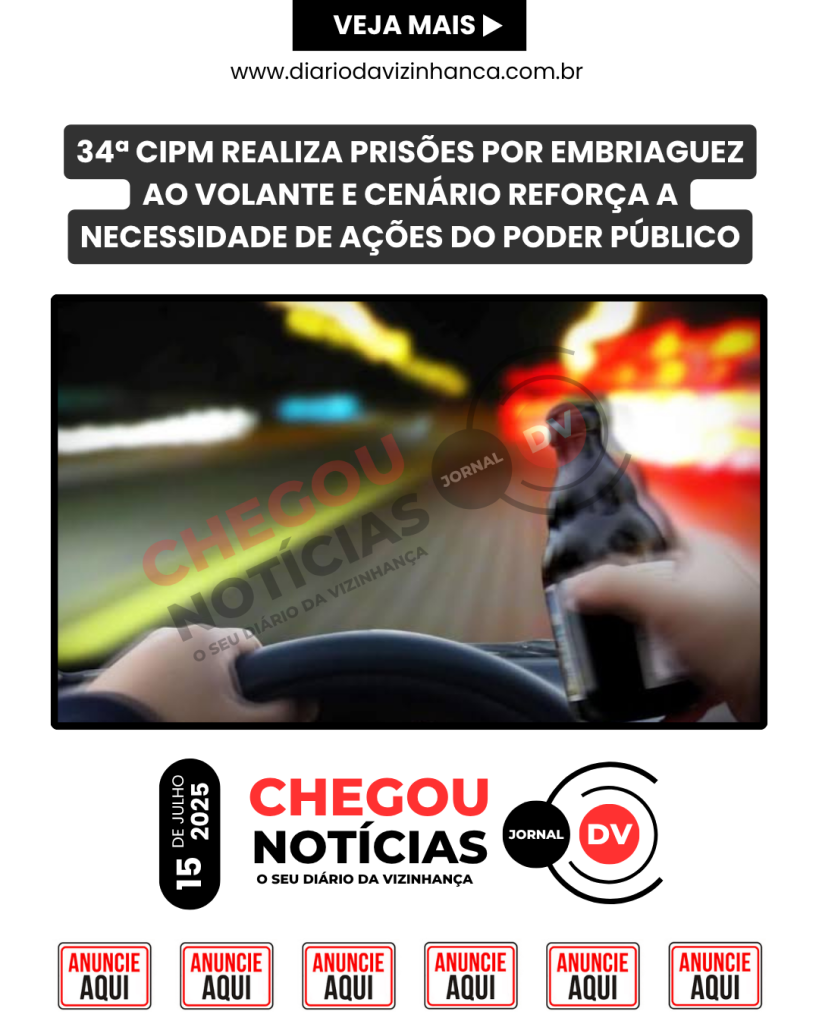 34ª CIPM REALIZA PRISÕES POR EMBRIAGUEZ AO VOLANTE E CENÁRIO REFORÇA A NECESSIDADE DE AÇÕES DO PODER PÚBLICO