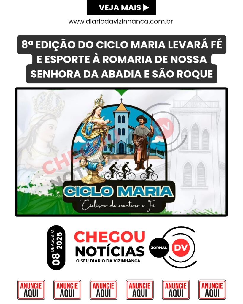 8ª EDIÇÃO DO CICLO MARIA LEVARÁ FÉ E ESPORTE À ROMARIA DE NOSSA SENHORA DA ABADIA E SÃO ROQUE