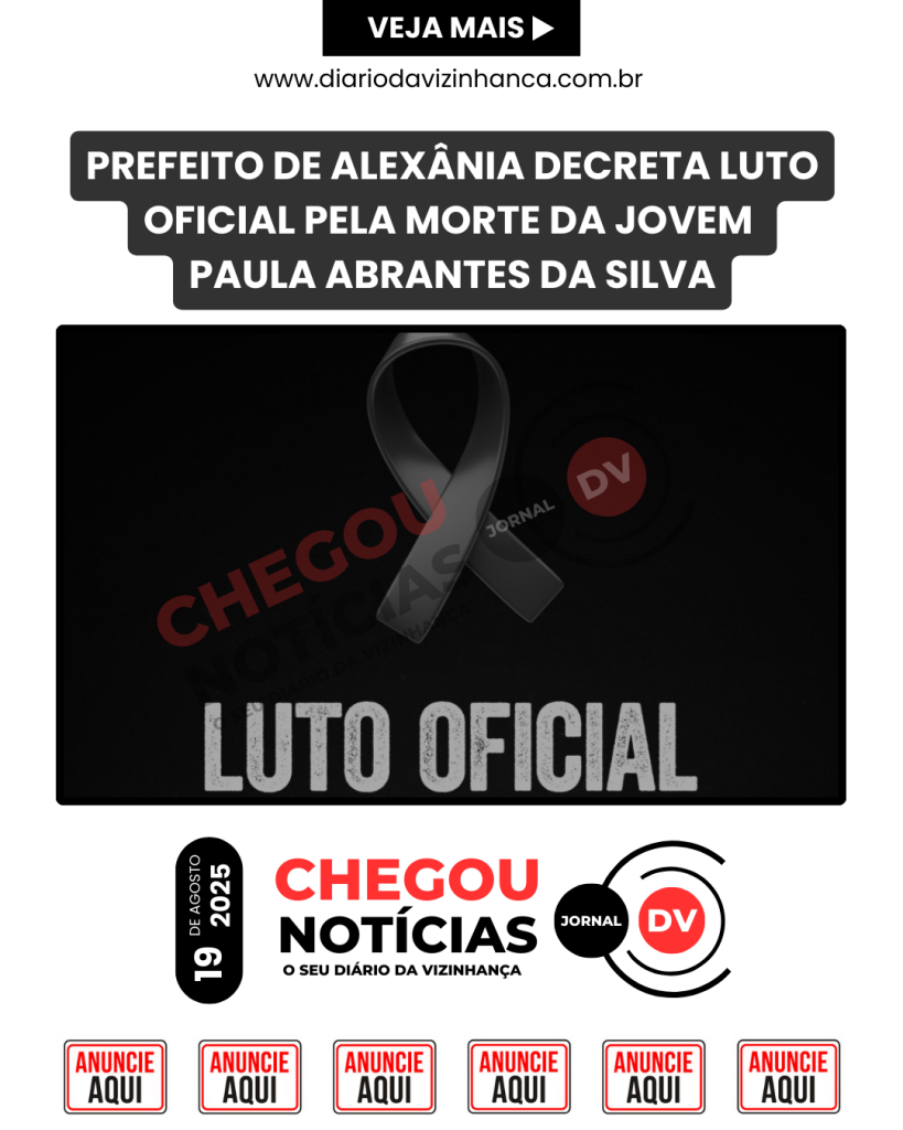 PREFEITO DE ALEXÂNIA DECRETA LUTO OFICIAL PELA MORTE DA JOVEM PAULA ABRANTES DA SILVA