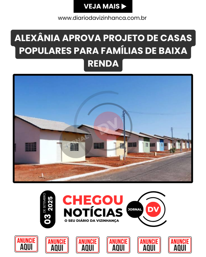 ALEXÂNIA APROVA PROJETO DE CASAS POPULARES PARA FAMÍLIAS DE BAIXA RENDA