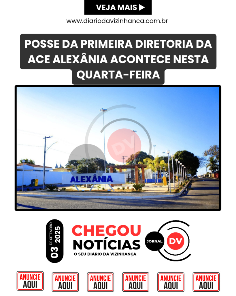 POSSE DA PRIMEIRA DIRETORIA DA ACE ALEXÂNIA ACONTECE NESTA QUARTA-FEIRA
