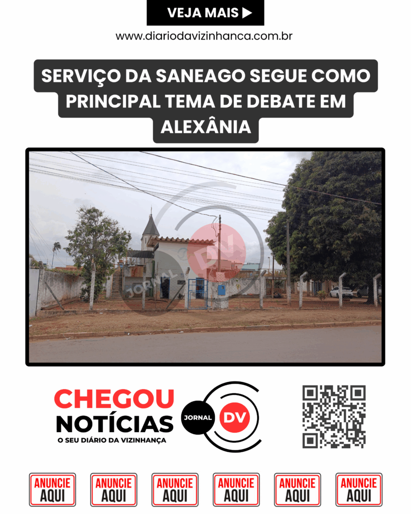 SERVIÇO DA SANEAGO SEGUE COMO PRINCIPAL TEMA DE DEBATE EM ALEXÂNIA