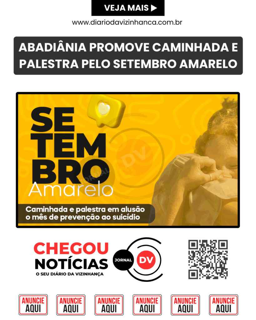 ABADIÂNIA PROMOVE CAMINHADA E PALESTRA PELO SETEMBRO AMARELO