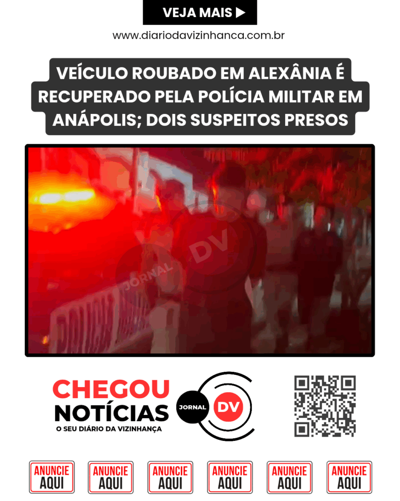 VEÍCULO ROUBADO EM ALEXÂNIA É RECUPERADO PELA POLÍCIA MILITAR EM ANÁPOLIS; DOIS SUSPEITOS PRESOS