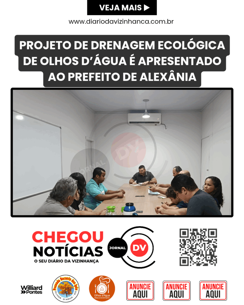 PROJETO DE DRENAGEM ECOLÓGICA DE OLHOS D’ÁGUA É APRESENTADO AO PREFEITO DE ALEXÂNIA