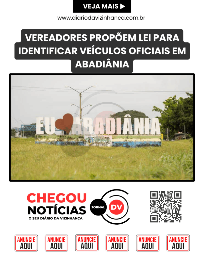 VEREADORES PROPÕEM LEI PARA IDENTIFICAR VEÍCULOS OFICIAIS EM ABADIÂNIA