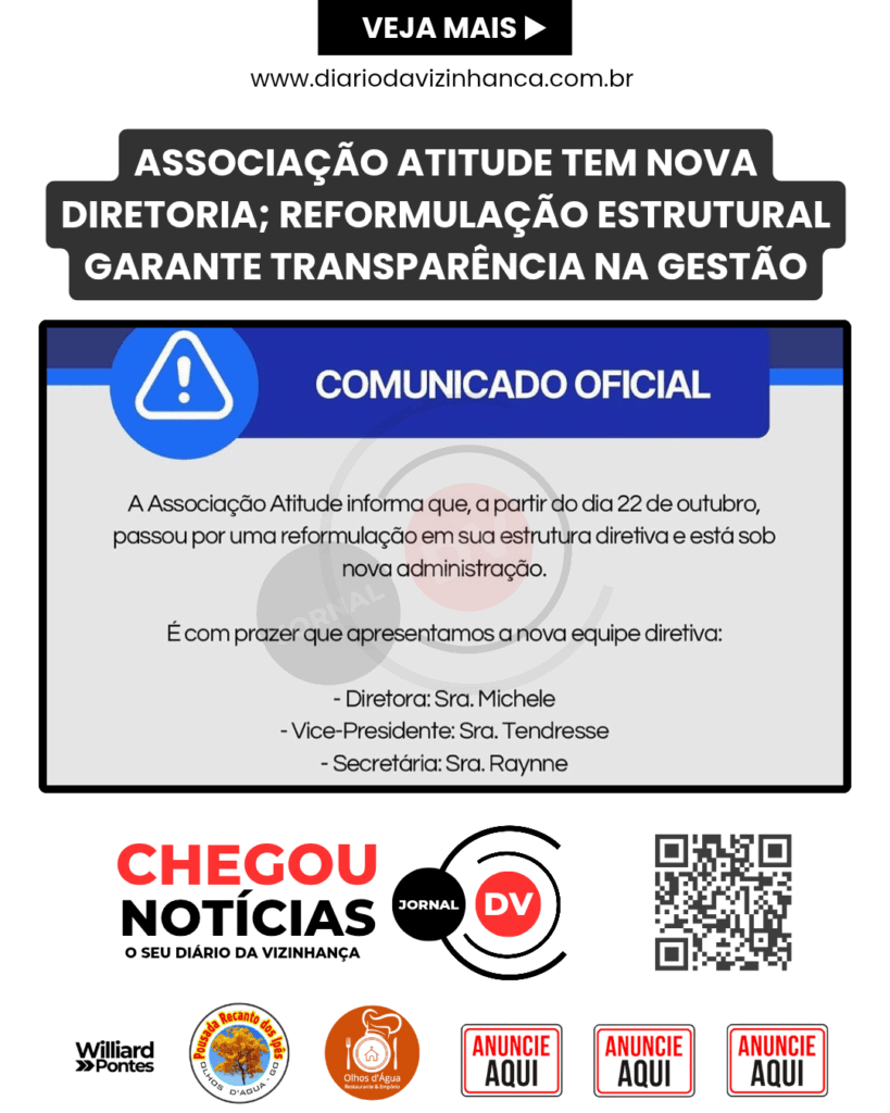 ASSOCIAÇÃO ATITUDE TEM NOVA DIRETORIA; REFORMULAÇÃO ESTRUTURAL GARANTE TRANSPARÊNCIA NA GESTÃO