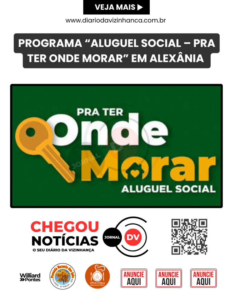 PROGRAMA “ALUGUEL SOCIAL – PRA TER ONDE MORAR” EM ALEXÂNIA