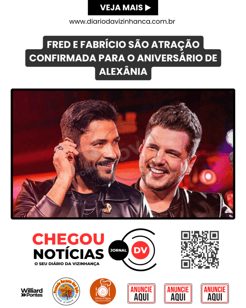 FRED E FABRÍCIO SÃO ATRAÇÃO CONFIRMADA PARA O ANIVERSÁRIO DE ALEXÂNIA