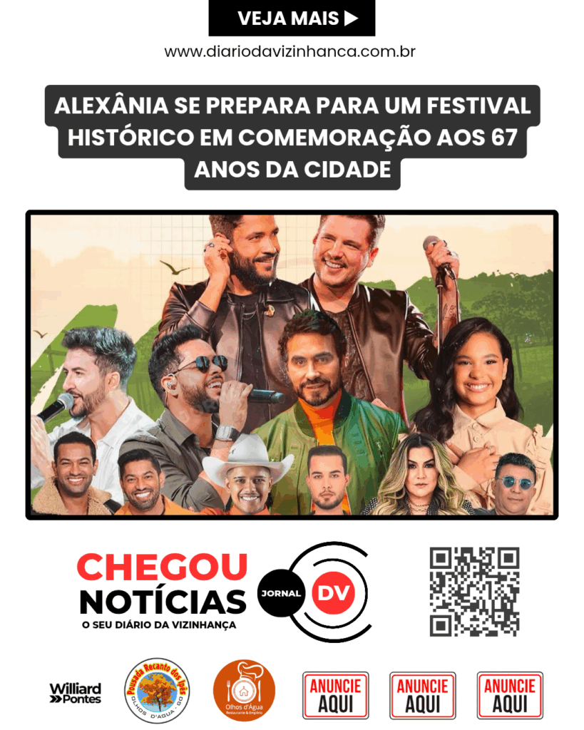 ALEXÂNIA SE PREPARA PARA UM FESTIVAL HISTÓRICO EM COMEMORAÇÃO AOS 67 ANOS DA CIDADE