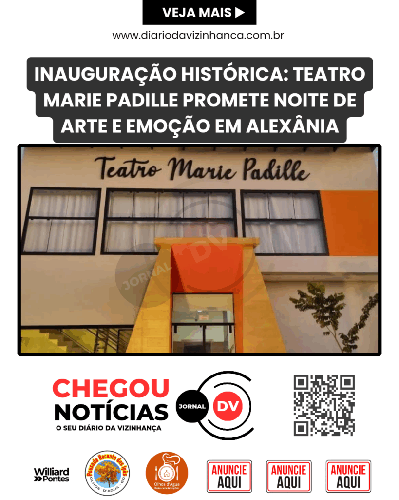 INAUGURAÇÃO HISTÓRICA: TEATRO MARIE PADILLE PROMETE NOITE DE ARTE E EMOÇÃO EM ALEXÂNIA