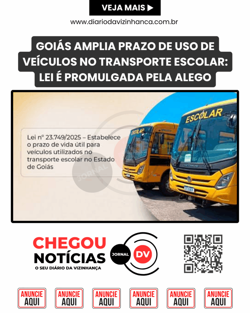 GOIÁS AMPLIA PRAZO DE USO DE VEÍCULOS NO TRANSPORTE ESCOLAR: LEI É PROMULGADA PELA ALEGO