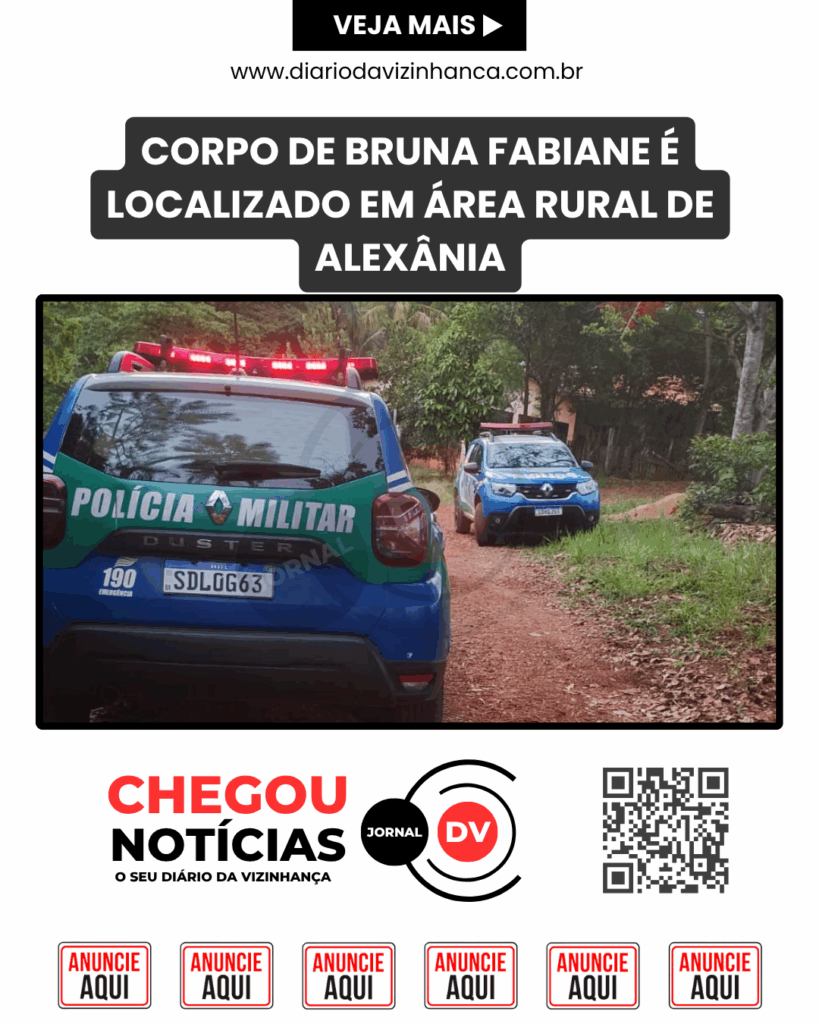 CORPO DE BRUNA FABIANE É LOCALIZADO EM ÁREA RURAL DE ALEXÂNIA
