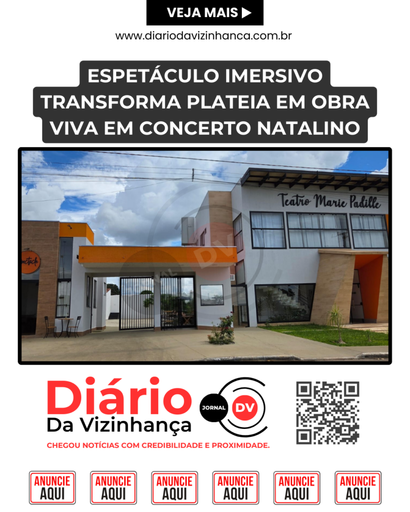 ESPETÁCULO IMERSIVO TRANSFORMA PLATEIA EM OBRA VIVA EM CONCERTO NATALINO