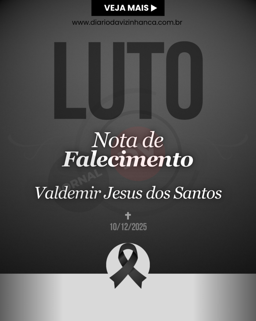 NOTA DE PESAR PELO FALECIMENTO DE VALDEMIR JESUS DOS SANTOS