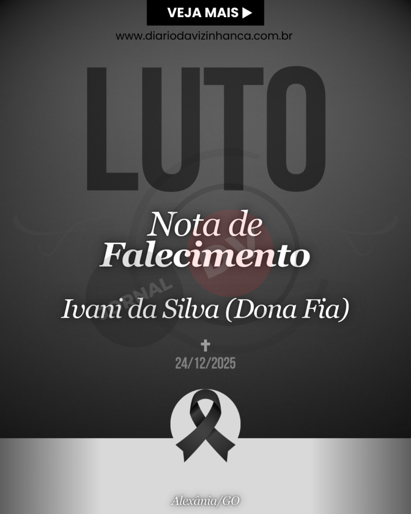 NOTA DE PESAR PELO FALECIMENTO DE IVANI DA SILVA (DONA FIA)