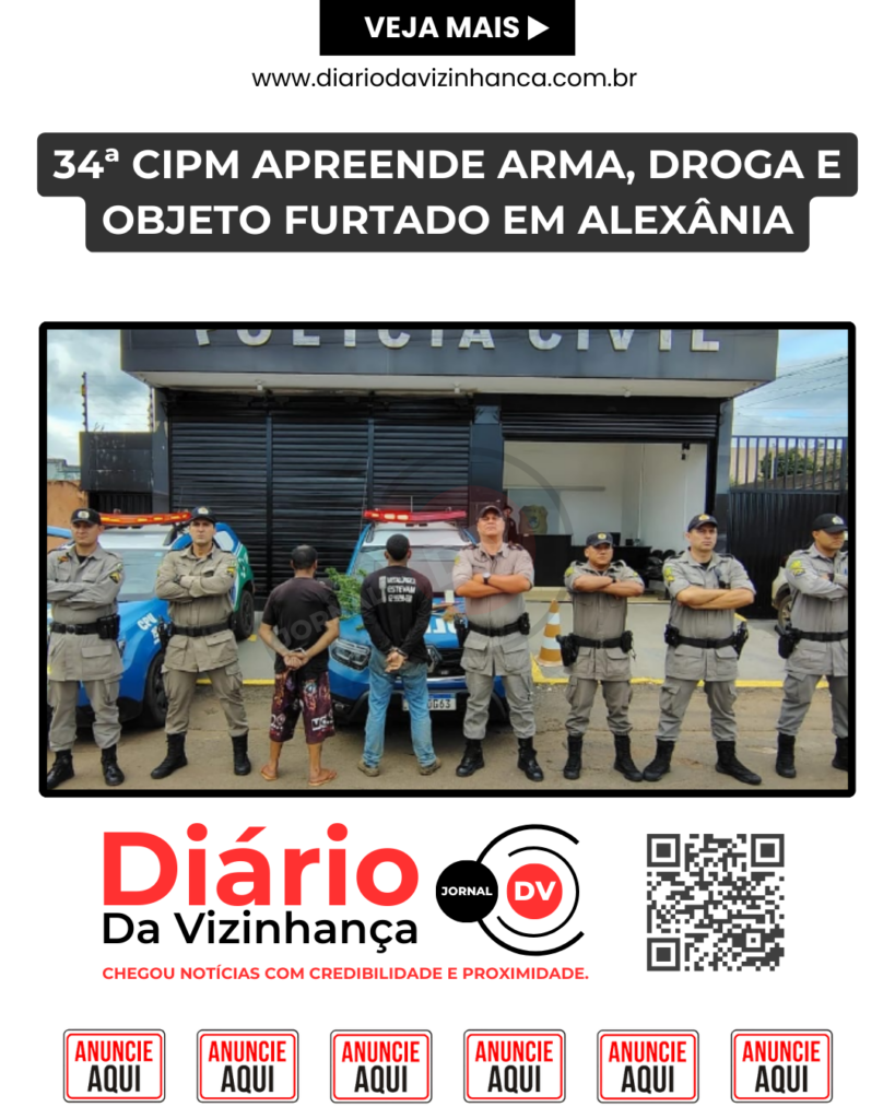 POLÍCIA MILITAR APREENDE ARMA, DROGA E OBJETO FURTADO EM ALEXÂNIA