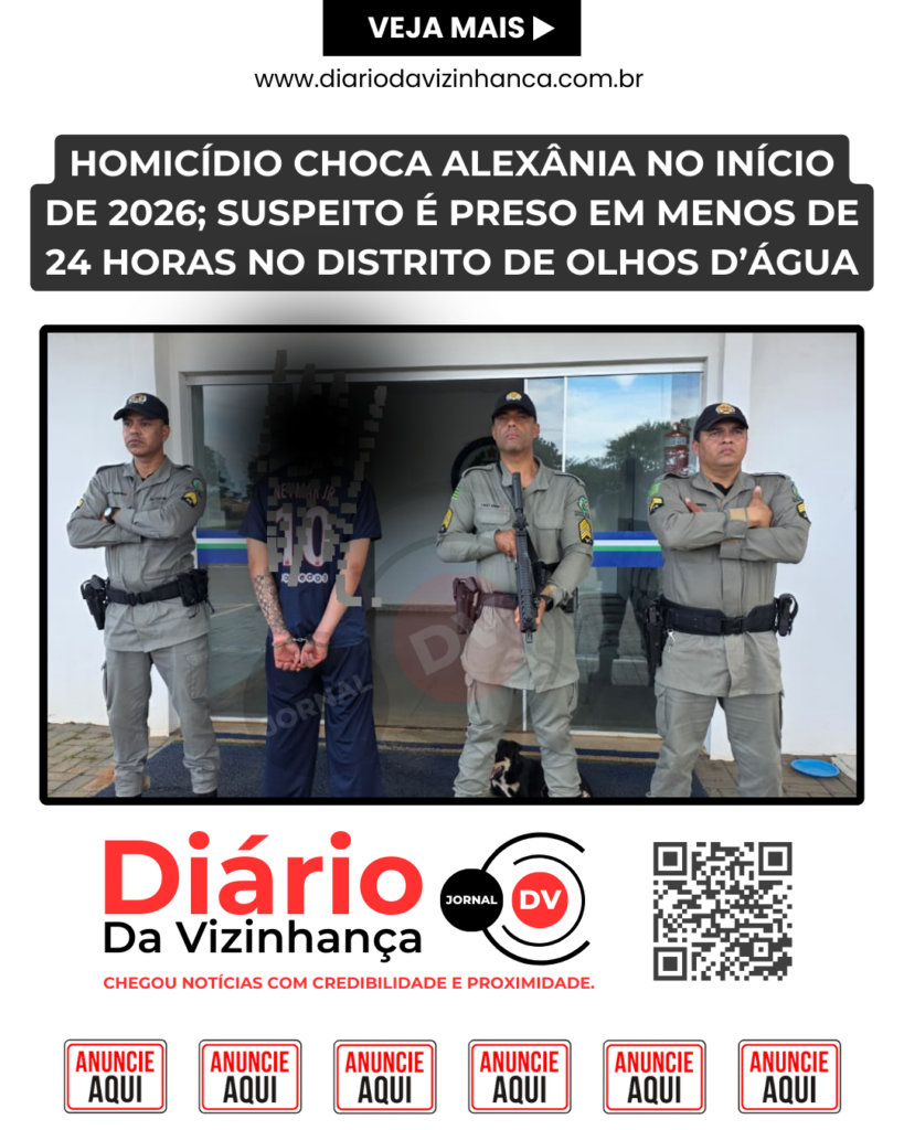 HOMICÍDIO CHOCA ALEXÂNIA NO INÍCIO DE 2026; SUSPEITO É PRESO EM MENOS DE 24 HORAS NO DISTRITO DE OLHOS D’ÁGUA