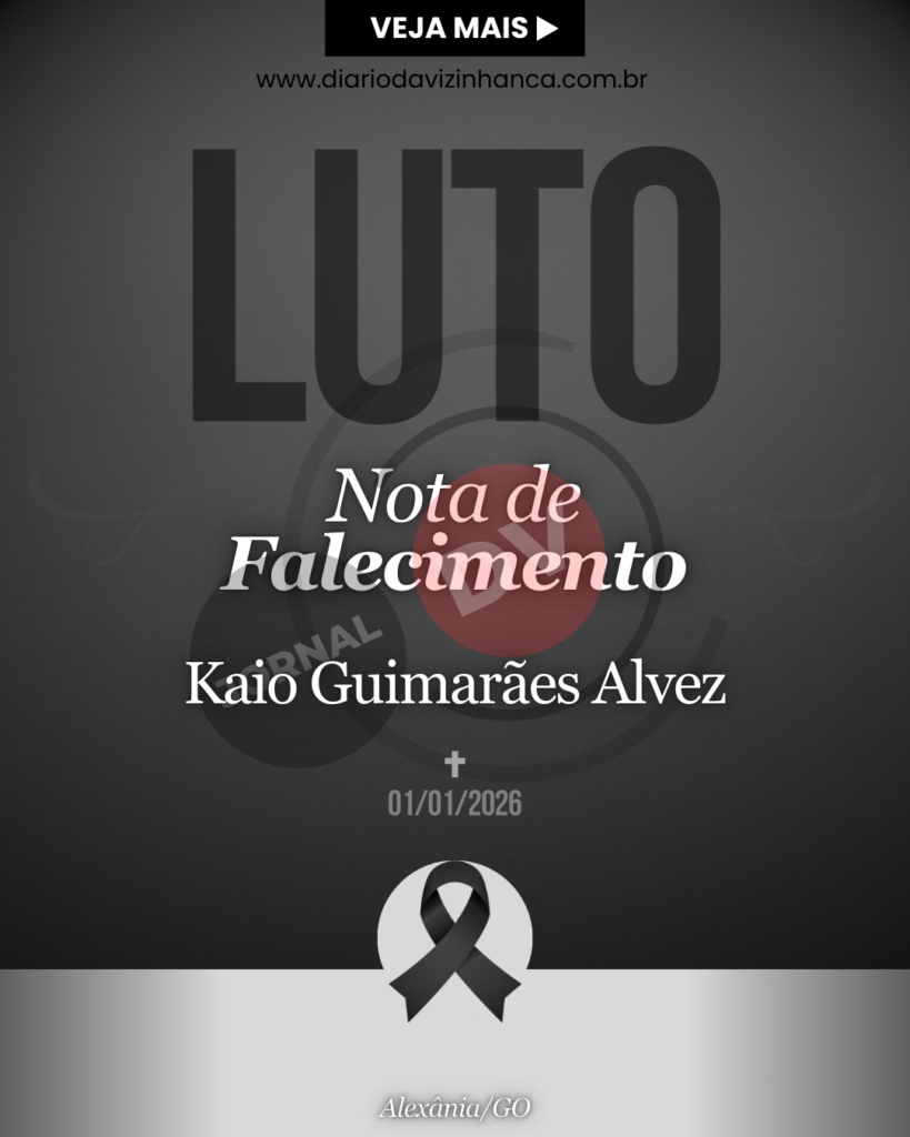 NOTA DE PESAR PELO FALECIMENTO DE KAIO GUIMARÃES ALVEZ