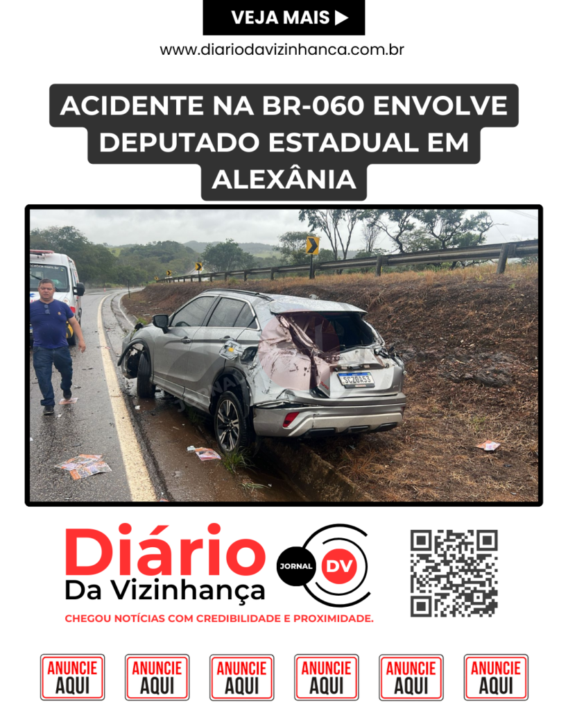 ACIDENTE NA BR-060 ENVOLVE DEPUTADO ESTADUAL EM ALEXÂNIA