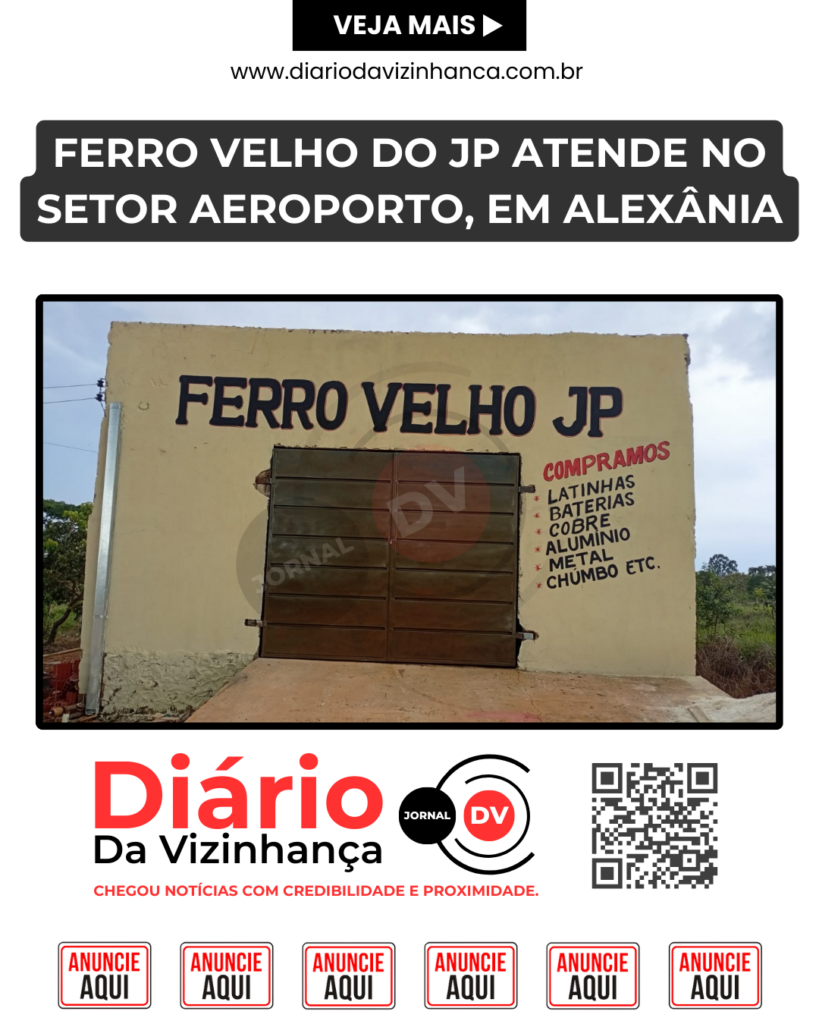 FERRO VELHO DO JP ATENDE NO SETOR AEROPORTO, EM ALEXÂNIA