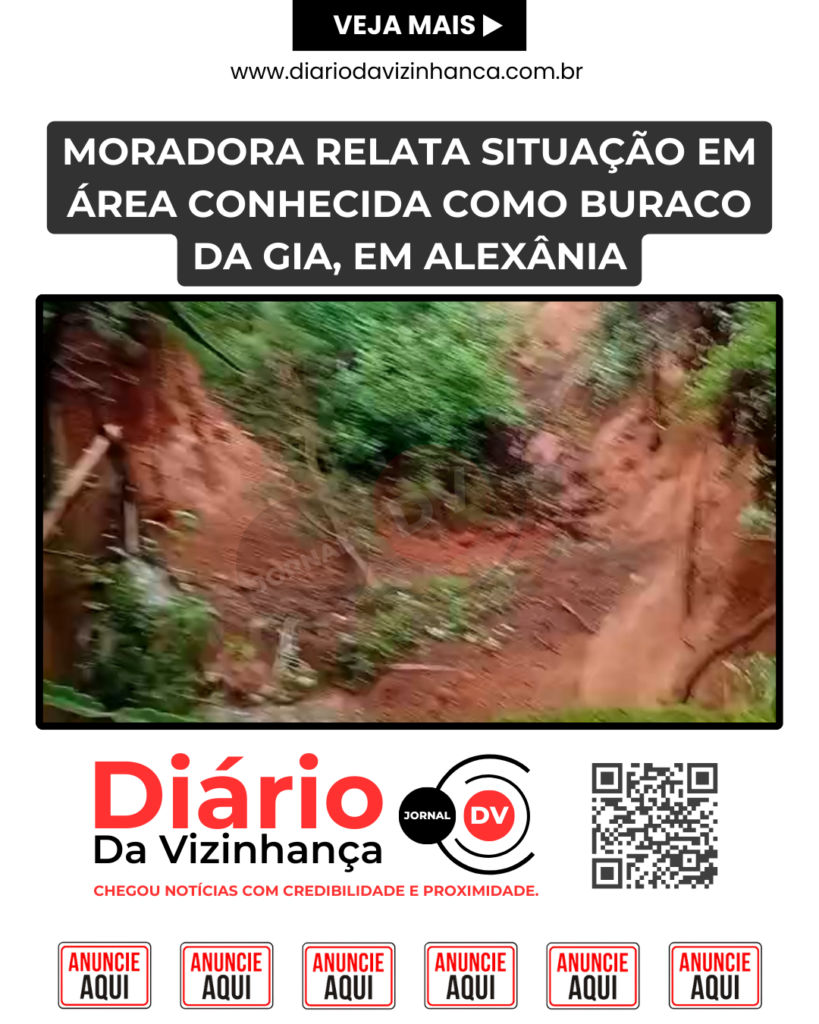 MORADORA RELATA SITUAÇÃO EM ÁREA CONHECIDA COMO BURACO DA GIA, EM ALEXÂNIA