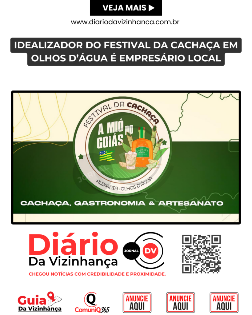 IDEALIZADOR DO FESTIVAL DA CACHAÇA EM OLHOS D’ÁGUA É EMPRESÁRIO LOCAL