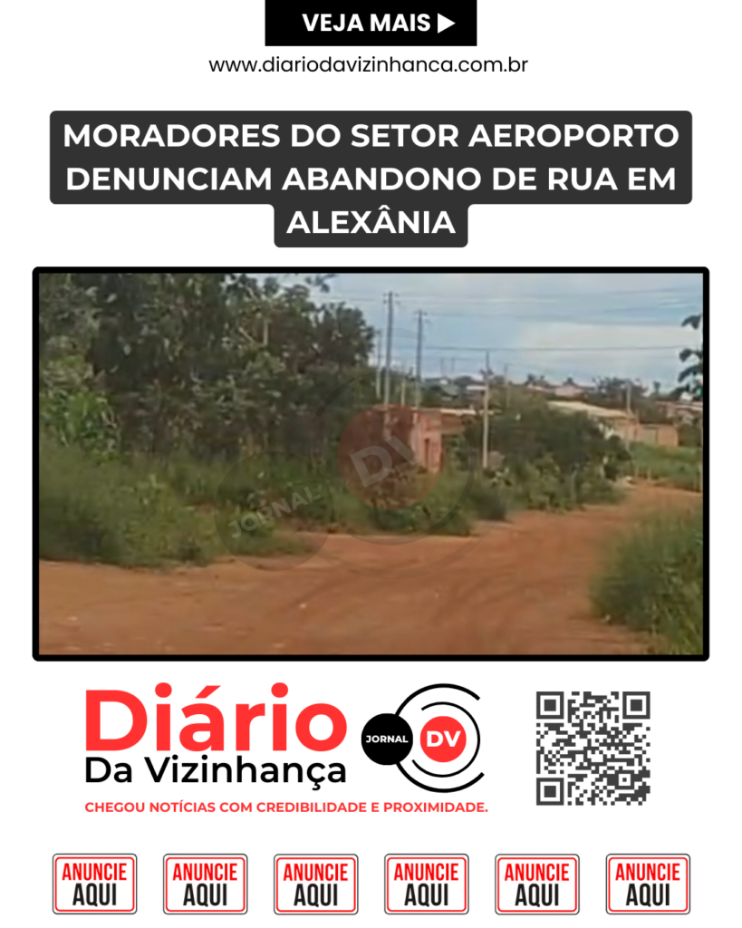 MORADORES DO SETOR AEROPORTO DENUNCIAM ABANDONO DE RUA EM ALEXÂNIA