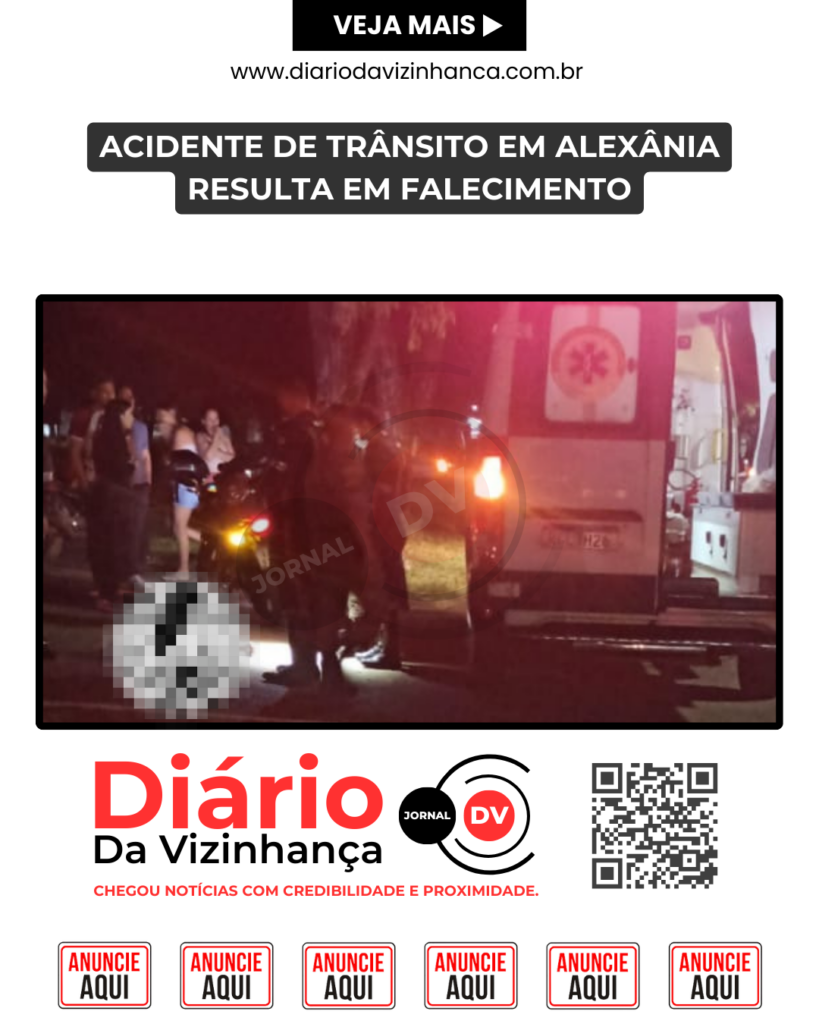 ACIDENTE DE TRÂNSITO EM ALEXÂNIA RESULTA EM FALECIMENTO
