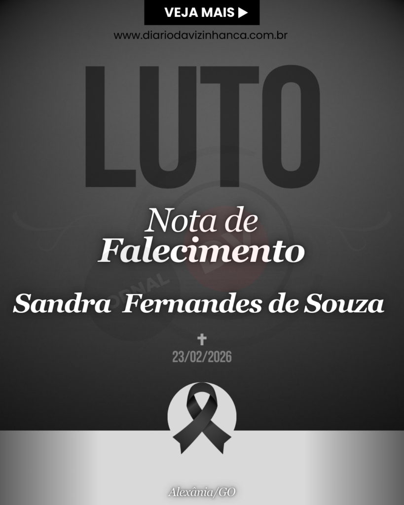 NOTA DE PESAR PELO FALECIMENTO DE SANDRA FERNANDES DE SOUZA
