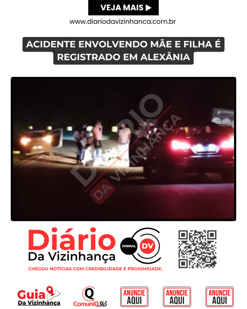 ACIDENTE ENVOLVENDO MÃE E FILHA É REGISTRADO EM ALEXÂNIA