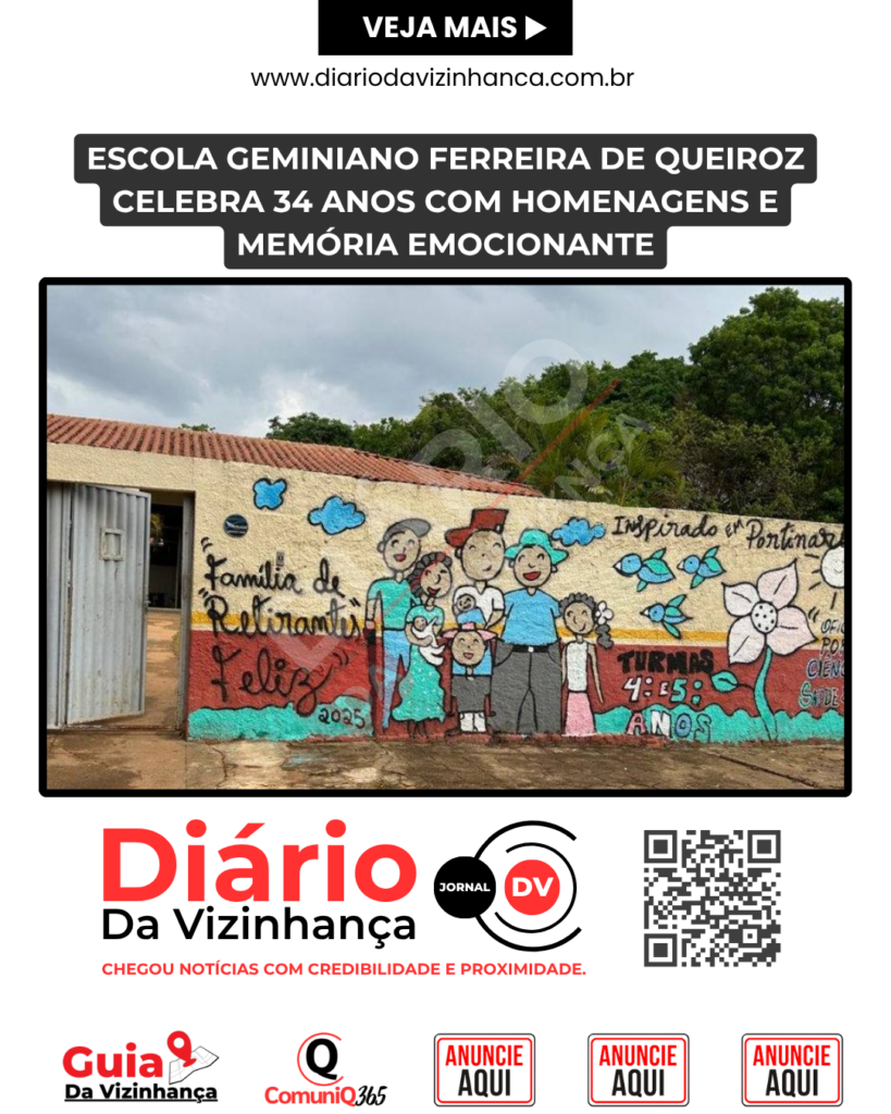 ESCOLA GEMINIANO FERREIRA DE QUEIROZ CELEBRA 34 ANOS COM HOMENAGENS E MEMÓRIA EMOCIONANTE