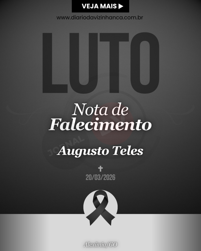 NOTA DE PESAR PELO FALECIMENTO DE AGUSTO TELES