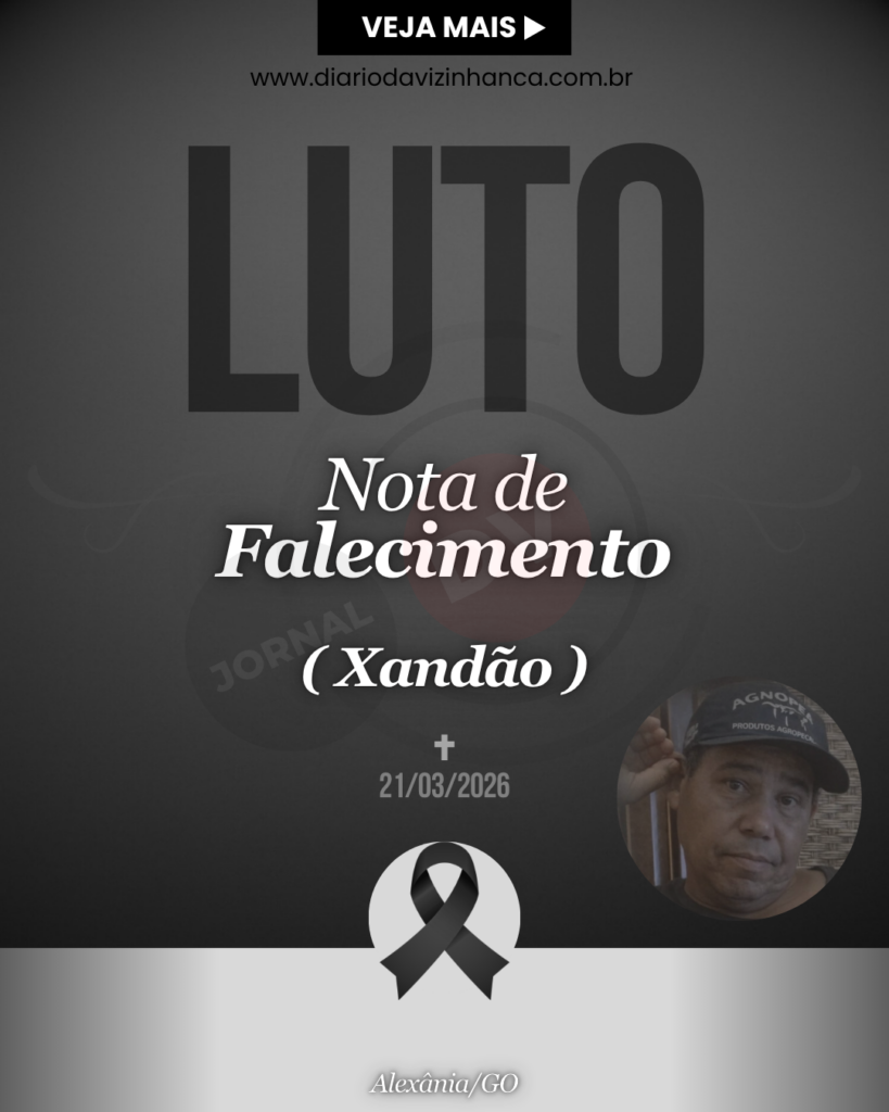 NOTA DE PESAR PELO FALECIMENTO DE XANDÃO