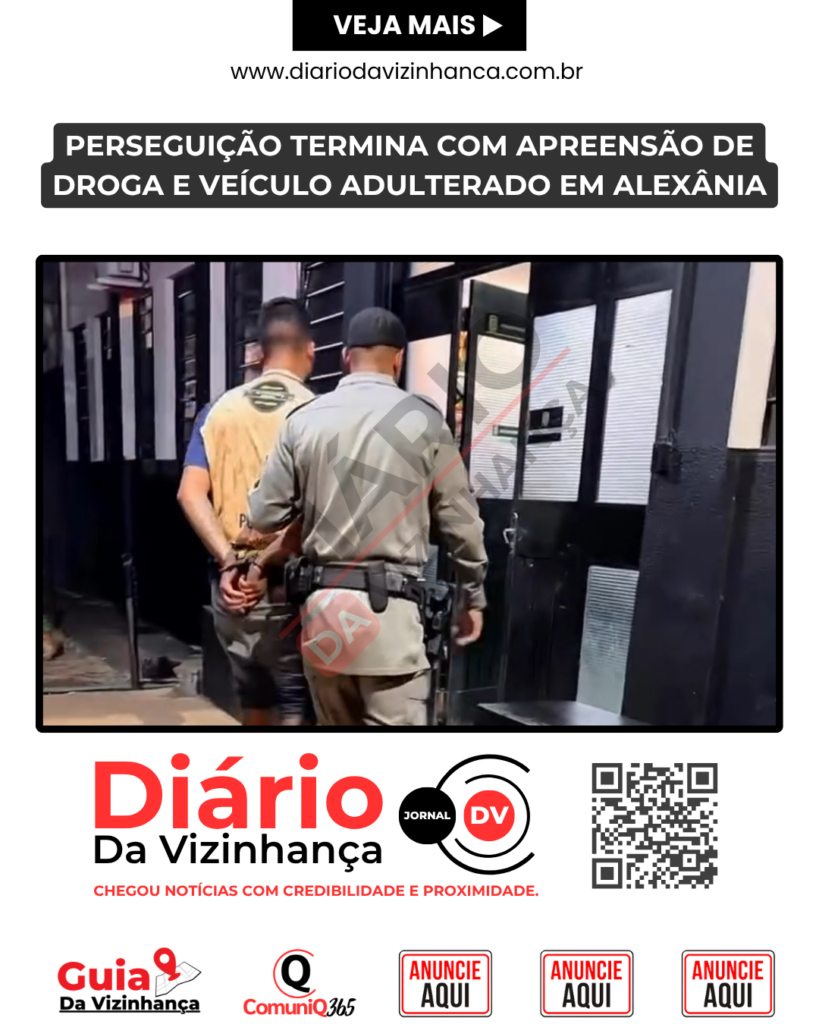 PERSEGUIÇÃO TERMINA COM APREENSÃO DE DROGA E VEÍCULO ADULTERADO EM ALEXÂNIA