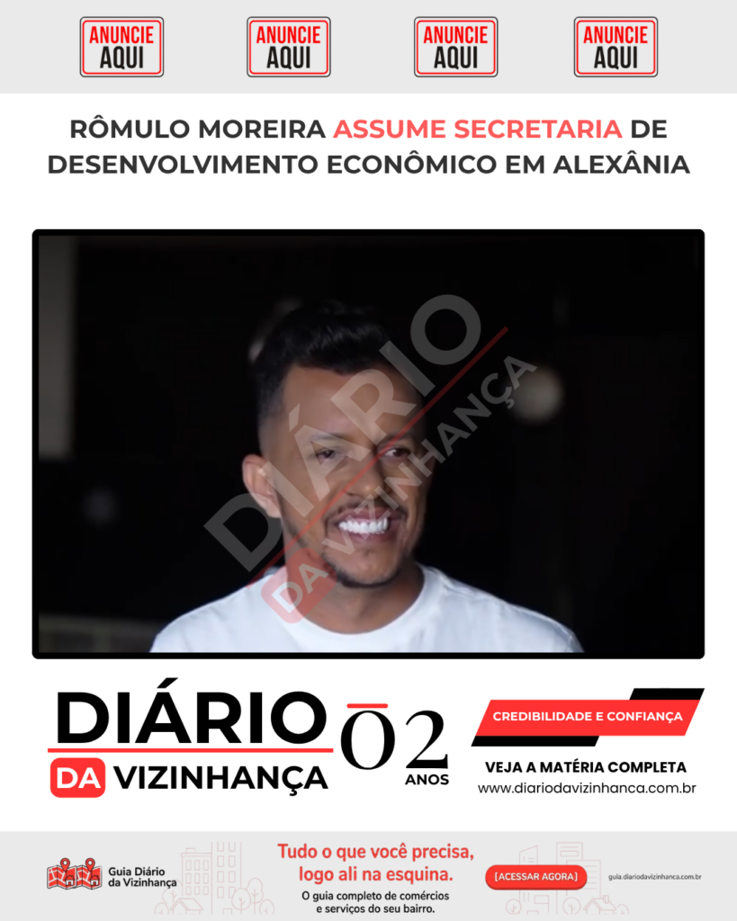 RÔMULO MOREIRA ASSUME SECRETARIA DE DESENVOLVIMENTO ECONÔMICO EM ALEXÂNIA