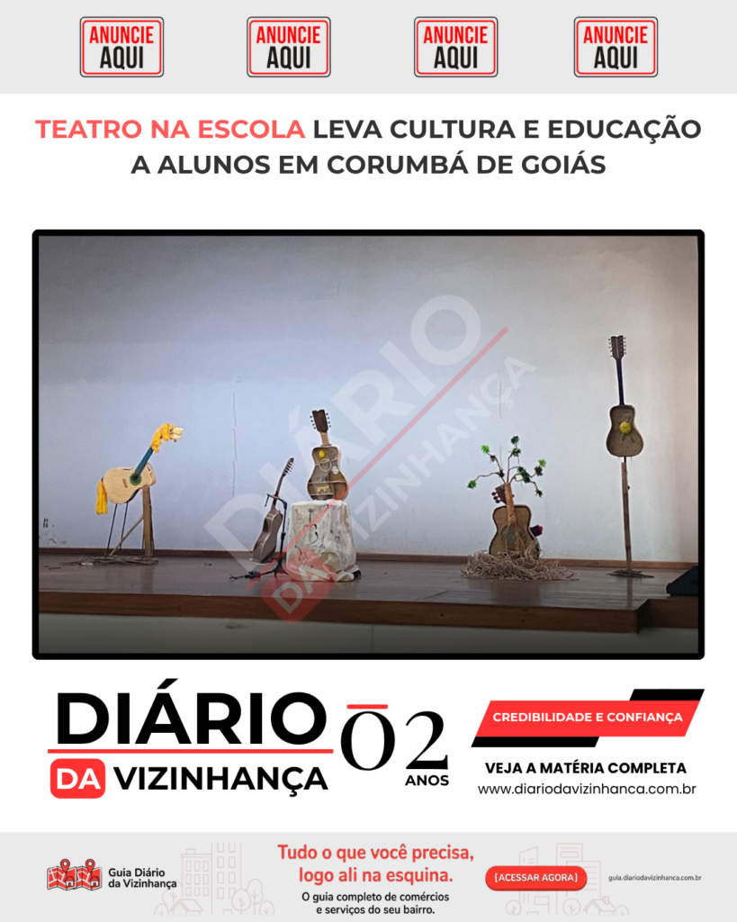 TEATRO NA ESCOLA LEVA CULTURA E EDUCAÇÃO A ALUNOS EM CORUMBÁ DE GOIÁS
