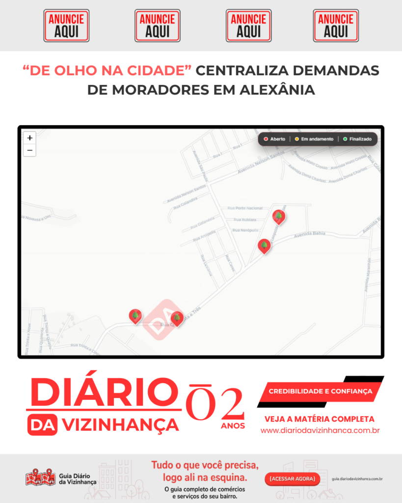 “DE OLHO NA CIDADE” CENTRALIZA DEMANDAS DE MORADORES EM ALEXÂNIA