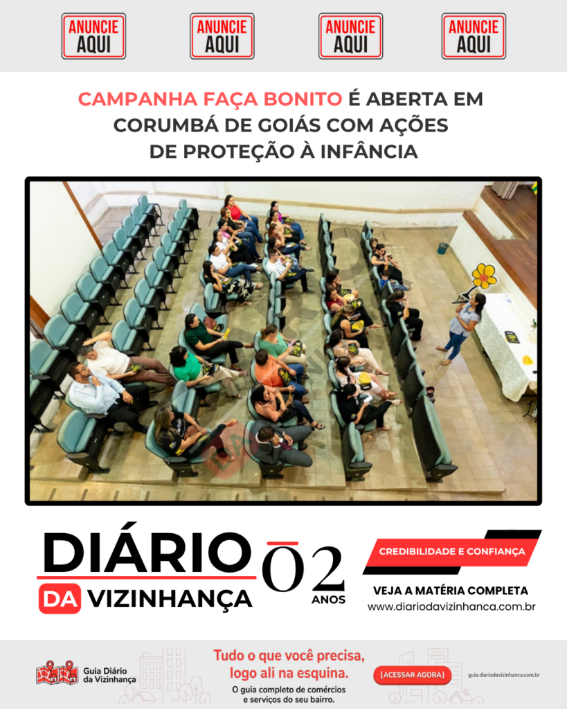 CAMPANHA FAÇA BONITO É ABERTA EM CORUMBÁ DE GOIÁS COM AÇÕES DE PROTEÇÃO À INFÂNCIA