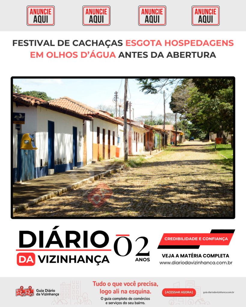 FESTIVAL DE CACHAÇAS ESGOTA HOSPEDAGENS EM OLHOS D’ÁGUA ANTES DA ABERTURA