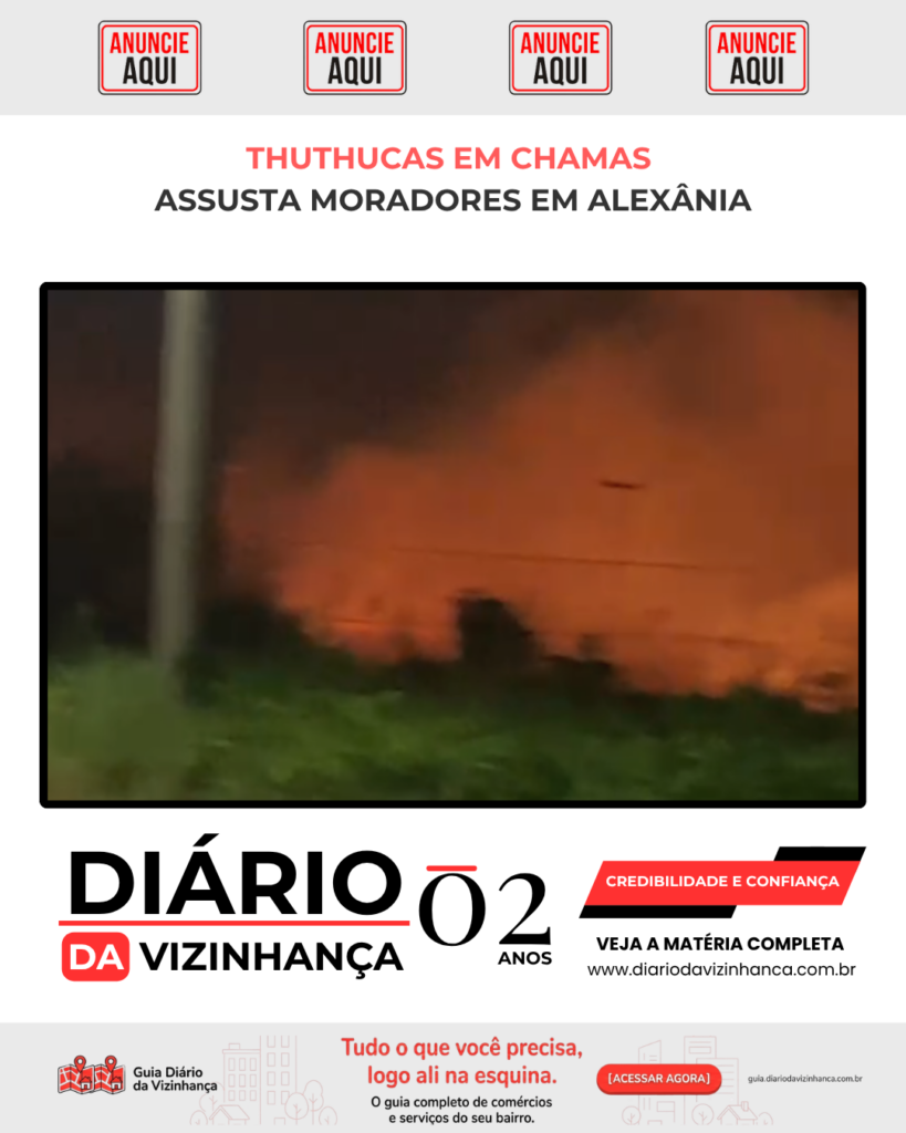 THUTHUCAS EM CHAMAS ASSUSTA MORADORES EM ALEXÂNIA