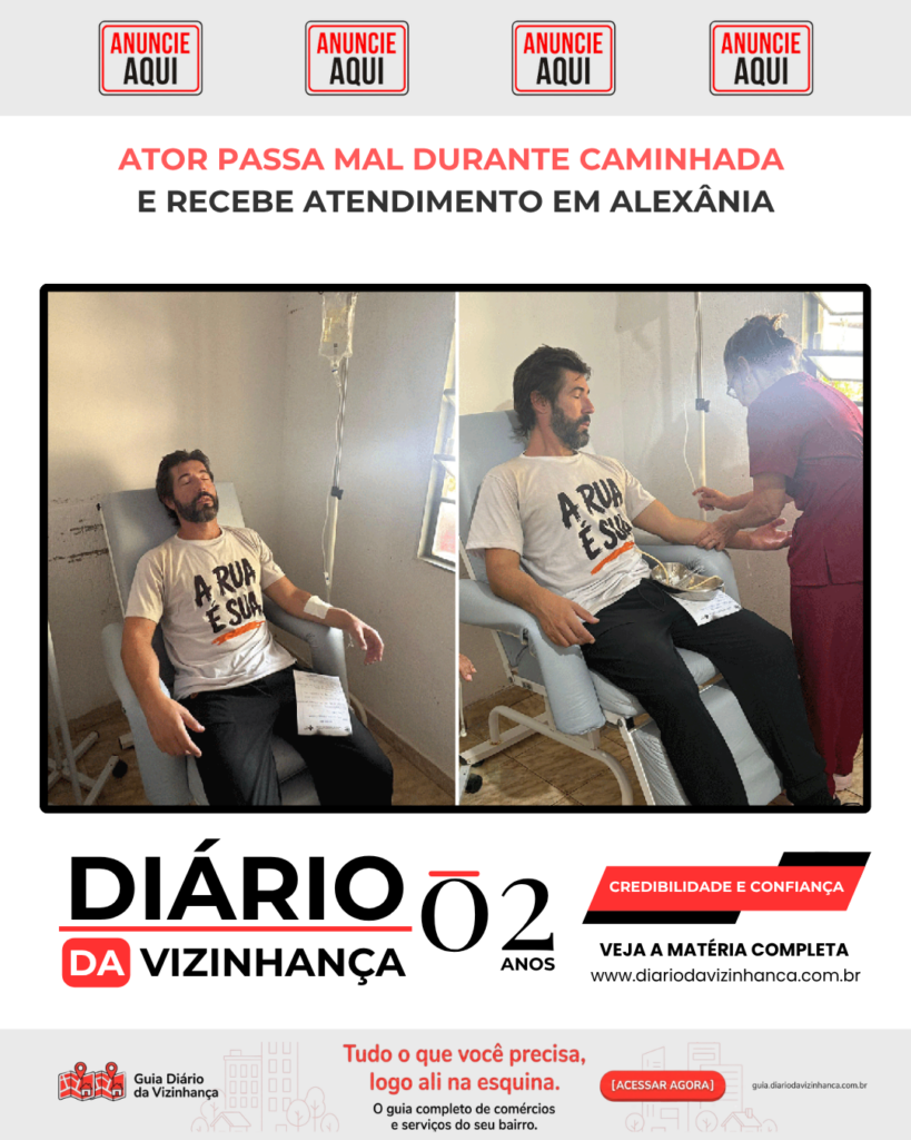 ATOR PASSA MAL DURANTE CAMINHADA E RECEBE ATENDIMENTO EM ALEXÂNIA